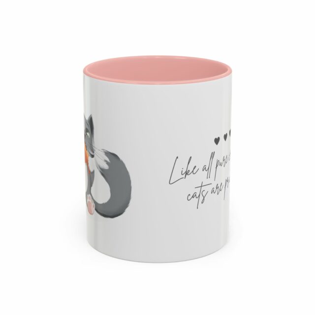 Charming Cat-Themed Coffee Mug, Funny Cat Lover Gift, Ceramic Accent Mug, Cat Lover's Coffee Cup, Cat Quote Mug - Image 9