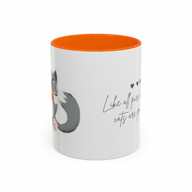 Charming Cat-Themed Coffee Mug, Funny Cat Lover Gift, Ceramic Accent Mug, Cat Lover's Coffee Cup, Cat Quote Mug - Image 21