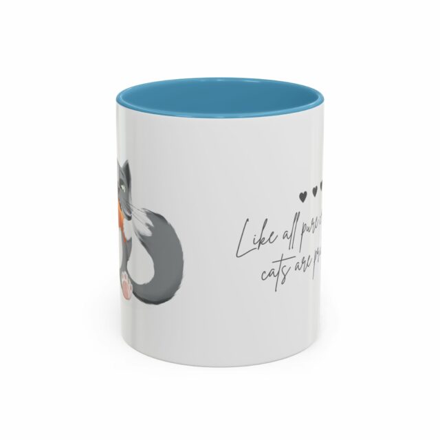 Charming Cat-Themed Coffee Mug, Funny Cat Lover Gift, Ceramic Accent Mug, Cat Lover's Coffee Cup, Cat Quote Mug - Image 17