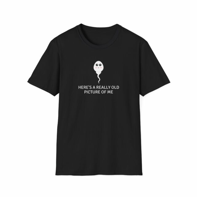 Unisex soft Cotton t-shirt really old picture